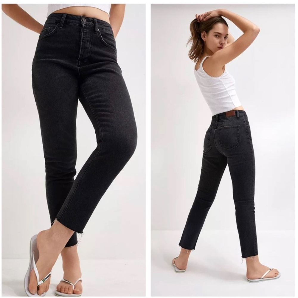 BDG Dillon High Rise Slim Straight Black Jeans NWT